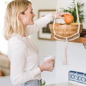 3 ALTRU Macramé Plant Hanger with Natural Fibers